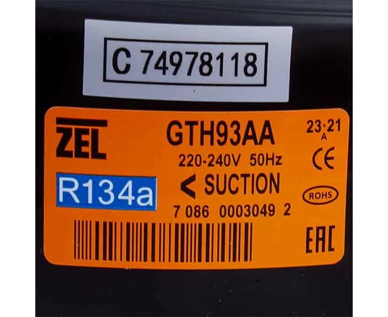 Зображення 2 Компресор для холодильника GTH93AA Zanussi ZEL R134a 260 W (з пусковим реле)