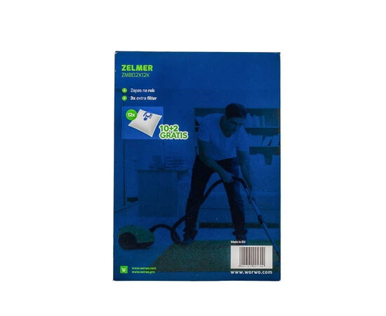 Зображення 3 Zelmer ZMB02X12K WORWO Набір мішків (12 шт) для пилососа