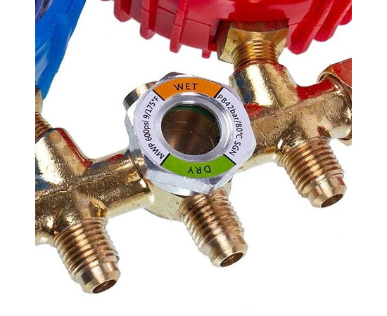 Изображение 4 Манометрический коллектор 2- вентильный XM-R560G R-22 (R-12 R-502) + шланги 3шт.x1500mm