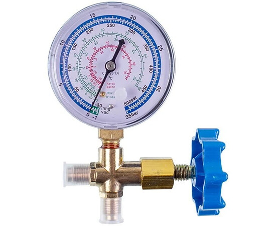Изображение 2 Манометрический коллектор 1- вентильный WJ-466GF (R-32 R-410 R-134 R-407)