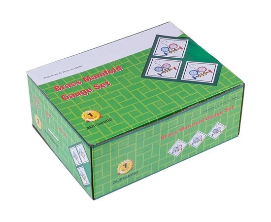 Зображення 5 Манометрический колектор 2-вентильний XM-R536G R-134 (R-22 R-404 R-12) + шланги 3шт