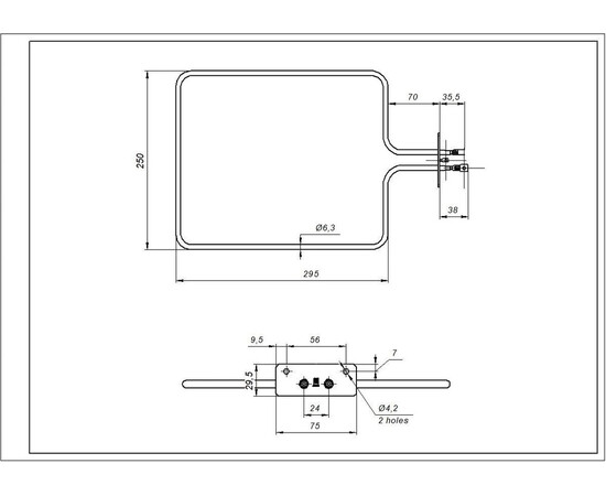 Зображення 3 Beko 562900004 Тен нижній 1100W для духовки