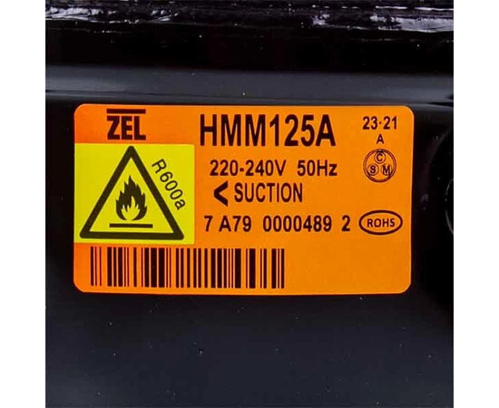 Зображення 2 Компресор для холодильника HMM125A Zanussi ZEL R600a 125 W (з пусковим реле ZHB43-120P15C)