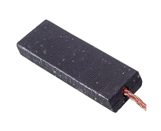 Зображення 2 Щітки двигуна для пральної машини (2 шт.) стрижень (без корпусу, моноліт) 13,5x5x35