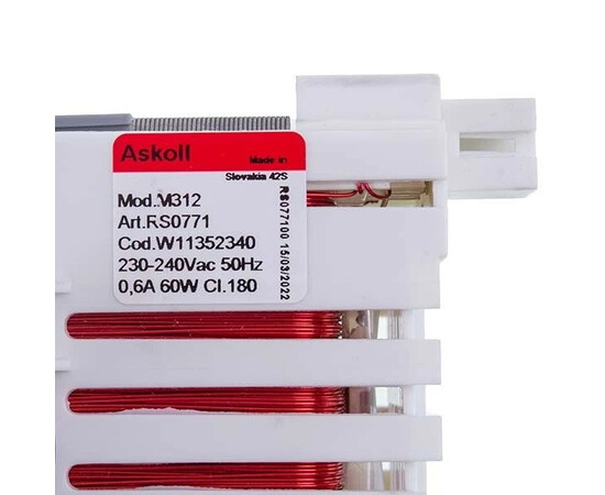 Изображение 5 Indesit C00635474 Двигатель помпы M312 230-240V 60W для посудомоечной машины (нового образца)