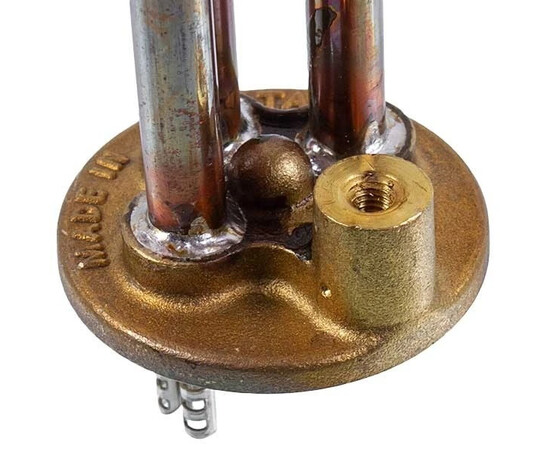 Изображение 4 Тэн фланцевый для бойлера Ariston 65114900 1200W (медный) фланец 48mm, L-170mm (под анод M5)