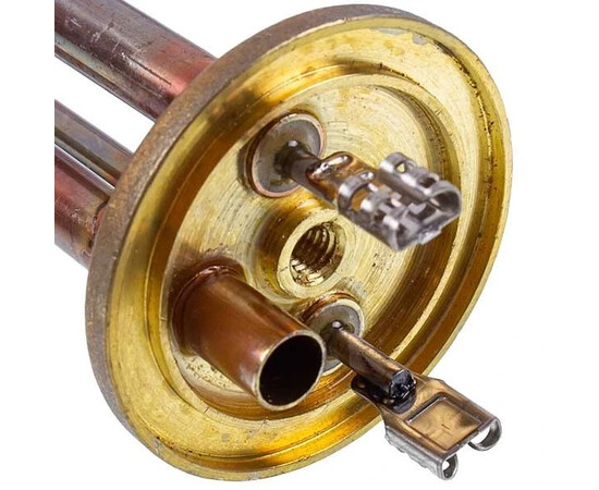 Изображение 5 Тэн фланцевый для бойлера Ariston 65114900 1200W (медный) фланец 48mm, L-170mm (под анод M5)