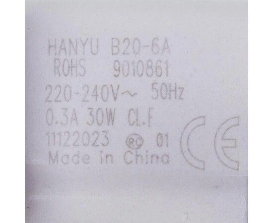 Зображення 2 Помпа (насос) для пральної машини Electrolux 4055250551 Hanyu 30 Вт B20-6A (контакти роздільні ззаду; на 3 засувки)