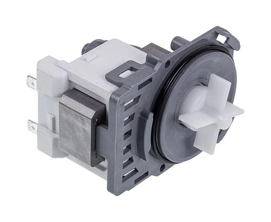 Зображення 4 Помпа (насос) для пральної машини Electrolux 4055250551 Hanyu 30 Вт B20-6A (контакти роздільні ззаду; на 3 засувки)