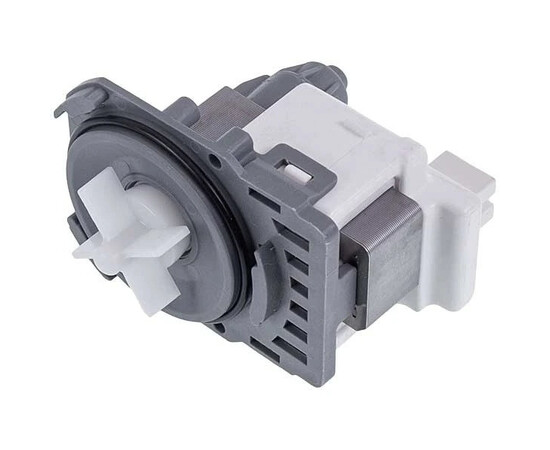 Зображення 6 Помпа (насос) для пральної машини Indesit C00285437 Hanyu 30 Вт B20-6AZ (контакти спарені ззаду, на 3 засувки)