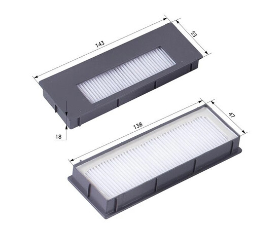 Зображення 2 Набір фільтрів HEPA (3шт) + щітки і бічні кромки (4шт) 900/905 для пилососа DEEBOT