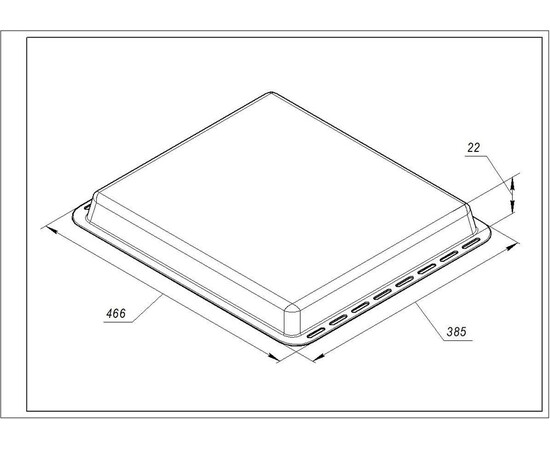 Зображення 3 Деко емальоване 466x385x22mm для духовки Electrolux 3532454075
