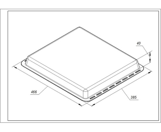 Зображення 3 Деко емальоване (глибоке) 466x385x40mm для духовки Electrolux 3532458043