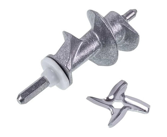 Зображення 3 Набір шнек L = 114mm + ніж D = 45mm для м'ясорубки Moulinex (SS-192595,XF911101)