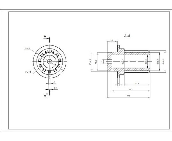 Зображення 2 Муфта запобіжна для м'ясорубки Philips 996510049323 білий