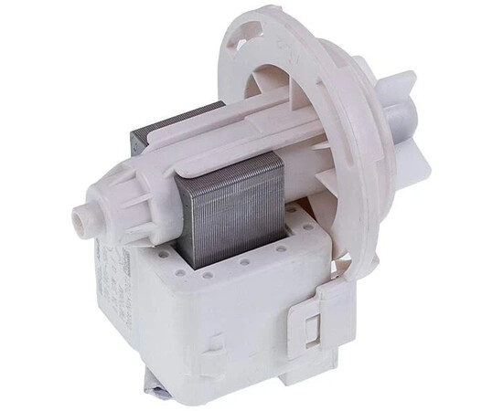 Изображение 2 Помпа (насос) для стиральной машины Miele 6239560 30 Вт (контакты спаренные сбоку, на 4 защелки)