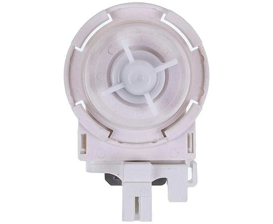 Изображение 3 Помпа (насос) для стиральной машины Miele 6239560 30 Вт (контакты спаренные сбоку, на 4 защелки)