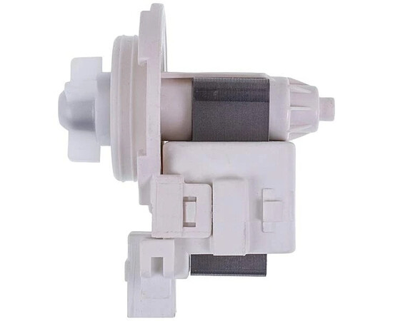 Изображение 4 Помпа (насос) для стиральной машины Miele 6239560 30 Вт (контакты спаренные сбоку, на 4 защелки)