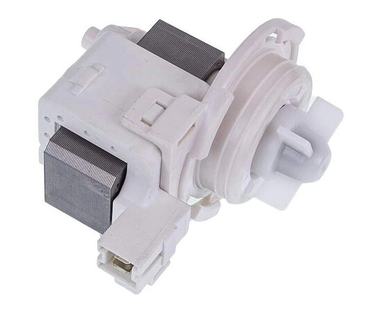 Изображение 5 Помпа (насос) для стиральной машины Miele 6239560 30 Вт (контакты спаренные сбоку, на 4 защелки)