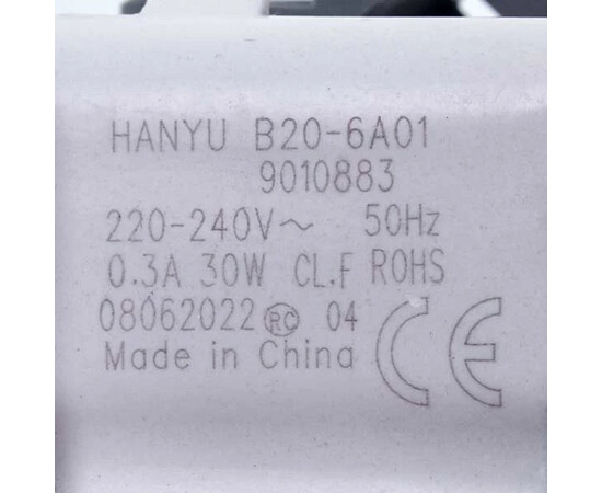 Изображение 2 Помпа (насос) для стиральной машины Ardo 651065248 Hanyu 30 Вт B20-6A01 (контакты раздельные сзади; на 8 защелок)