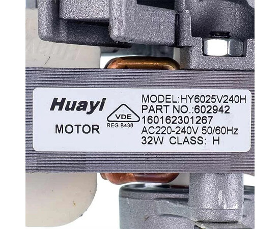 Зображення 2 Двигун вентилятора конвекції для духовки Gorenje 602942 230V 32W L вала=37mm