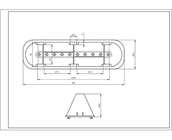 Изображение 3 Активатор, ребро барабана для стиральной машины Indesit L=183mm C00065463