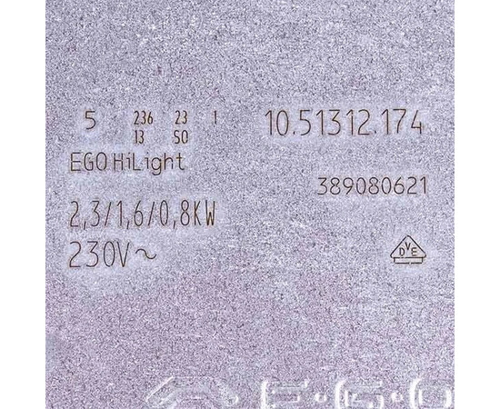 Зображення 2 Конфорка для склокерамічної поверхні 2300W Electrolux 3890806213