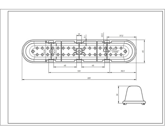 Зображення 6 Активатор, ребро барабана для пральної машини Атлант L=225mm 773522401700