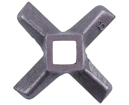 Зображення 3 Ніж для м'ясорубки Zelmer 00755469 D=54mm s=9mm Отвір=10x10mm NR8 ZMMA018X (A863107.00)