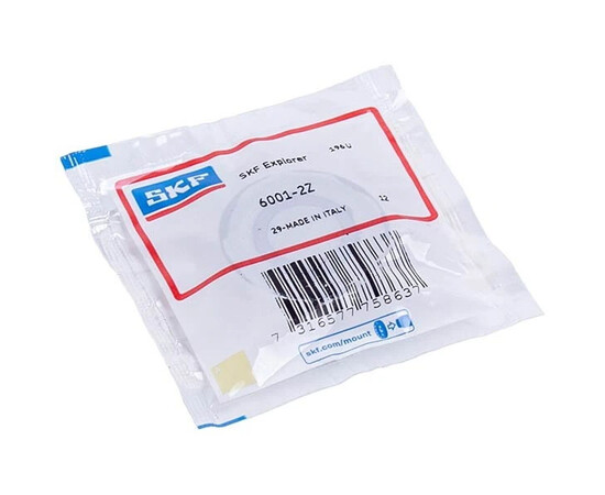 Зображення 2 Підшипник для пральної машини SKF 6001 - 2Z (12x28x8) (у прозорому пакеті)