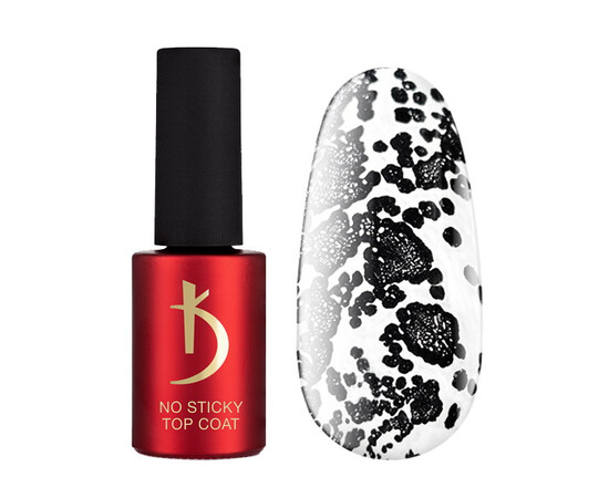 Зображення 3 Мереживне верхнє покриття для гель-лаку без липкого шару з УФ-фільтрами Kodi Lace No Sticky Top coat with UV, 7 мл, Об'єм (мл, г): 7