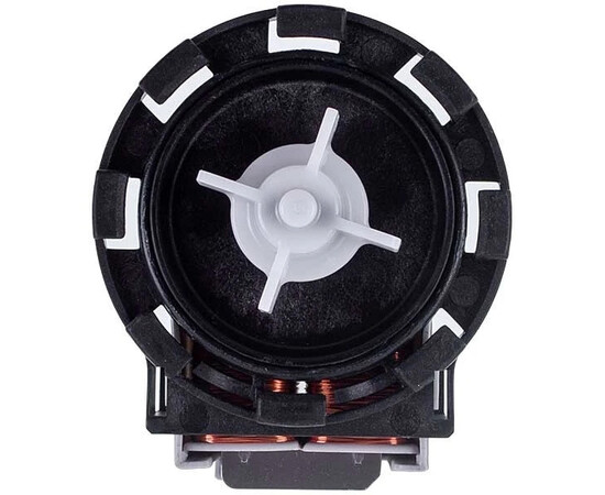 Зображення 5 Помпа (насос) для пральної машини 15011 Drain Pump 40 Вт P25-1E (контакти роздільні ззаду; на 8 засувок)