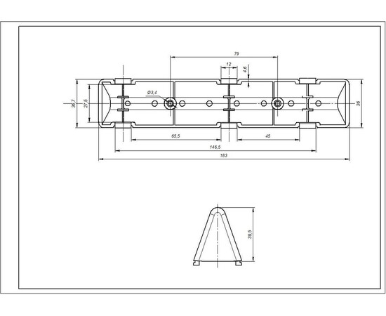 Изображение 3 Активатор, ребро барабана для стиральной машины LG L=184mm 4432EN2002A