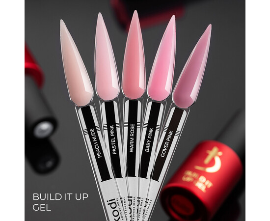 Зображення 5 Моделюючий гель Kodi Build It Up Gel Peach Nude, 12 мл, Об'єм (мл, г): 12, Колір: Peach Nude