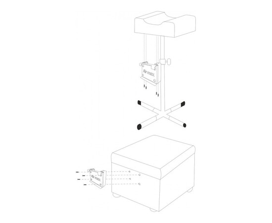 Зображення 4 Металеве кріплення до витяжки AirMax Pantera 24 для педикюру