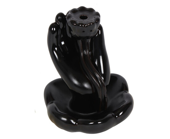 Зображення 2 Керамічна підставка для пахощів Hand & Lotus Flower Backflow Incense Burner + 5 конусів