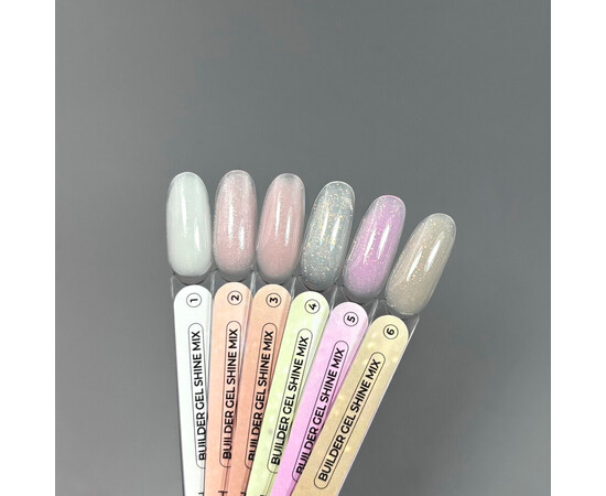 Изображение 3 Гель строительный, камуфлирующий Touch Builder gel Shine Mix 06, 15 мл, Объем (мл, г): 15, Цвет: 06