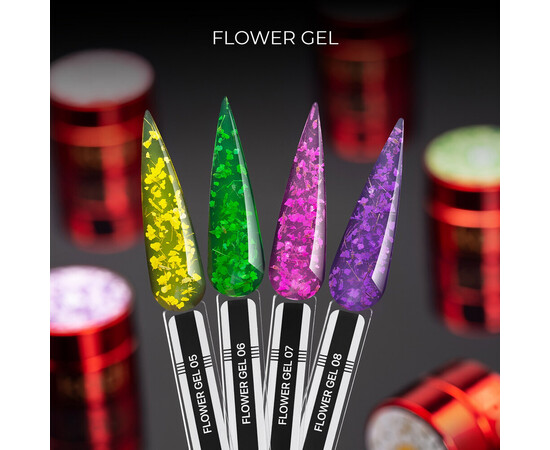 Зображення 5 Гель з сухоцвітом Kodi Flower Gel 05, 4 мл, Об'єм (мл, г): 4, Колір: 005