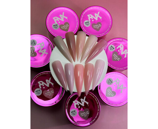Зображення 4 Моделюючий гель PINX Builder Gel I Love Nude 010, 30 мл, Об'єм (мл, г): 30, Колір: 010