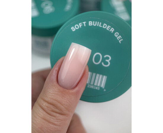 Зображення 3 Гель для нігтів Siller Soft Builder Gel 03, 30мл, Об'єм (мл, г): 30, Колір: 03