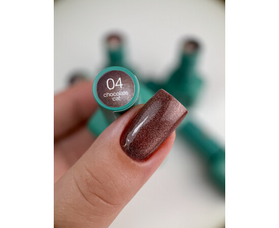 Зображення 3 Гель-лак для нігтів Siller Chocolate Cat 04, 8 мл, Об'єм (мл, г): 8, Колір: 04