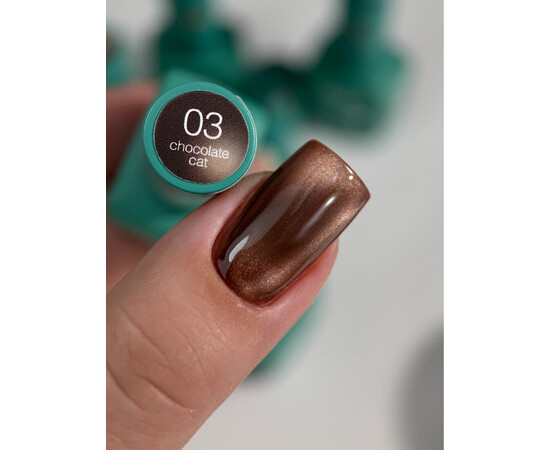 Зображення 3 Гель-лак для нігтів Siller Chocolate Cat 03, 8 мл, Об'єм (мл, г): 8, Колір: 03