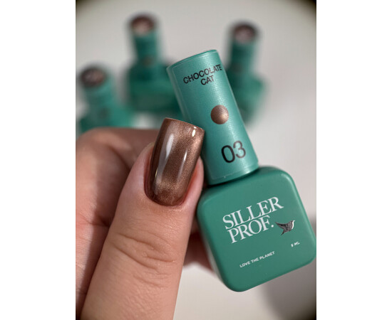 Зображення 2 Гель-лак для нігтів Siller Chocolate Cat 03, 8 мл, Об'єм (мл, г): 8, Колір: 03