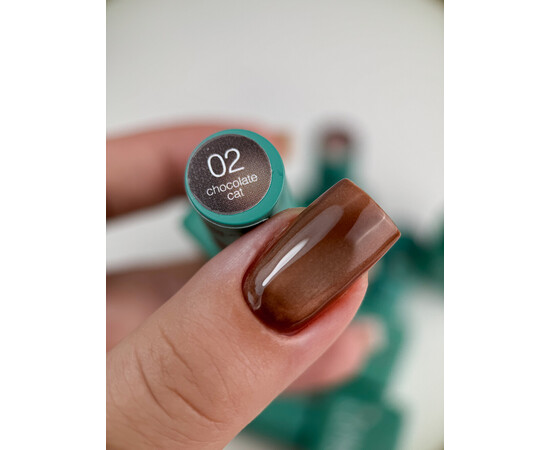 Зображення 3 Гель-лак для нігтів Siller Chocolate Cat 02, 8 мл, Об'єм (мл, г): 8, Колір: 02