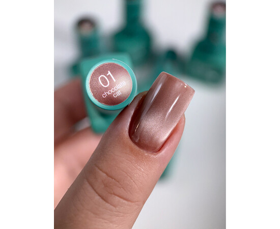 Зображення 3 Гель-лак для нігтів Siller Chocolate Cat 01, 8 мл, Об'єм (мл, г): 8, Колір: 01