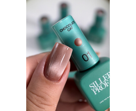 Зображення 2 Гель-лак для нігтів Siller Chocolate Cat 01, 8 мл, Об'єм (мл, г): 8, Колір: 01