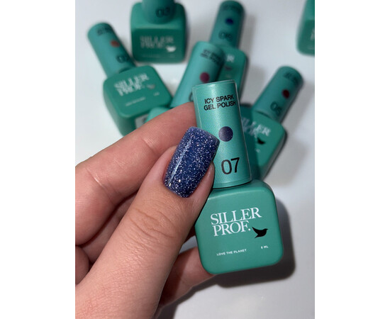 Зображення 3 Гель-лак для нігтів Siller Icy Spark 07, 8 мл, Об'єм (мл, г): 8, Колір: 07