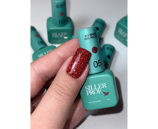 Зображення 3 Гель-лак для нігтів Siller Icy Spark 05, 8 мл, Об'єм (мл, г): 8, Колір: 05