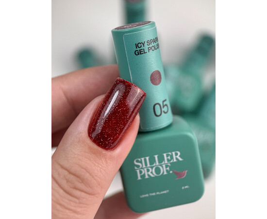 Зображення 2 Гель-лак для нігтів Siller Icy Spark 05, 8 мл, Об'єм (мл, г): 8, Колір: 05
