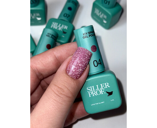 Изображение 3 Гель-лак для ногтей Siller Icy Spark 04, 8 мл, Объем (мл, г): 8, Цвет: 04